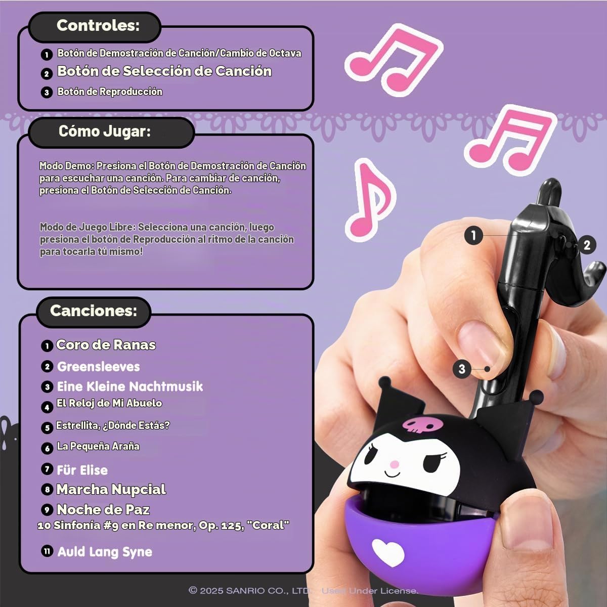 Otamatone Melody Sanrio - Llavero electrónico de juguete para instr...