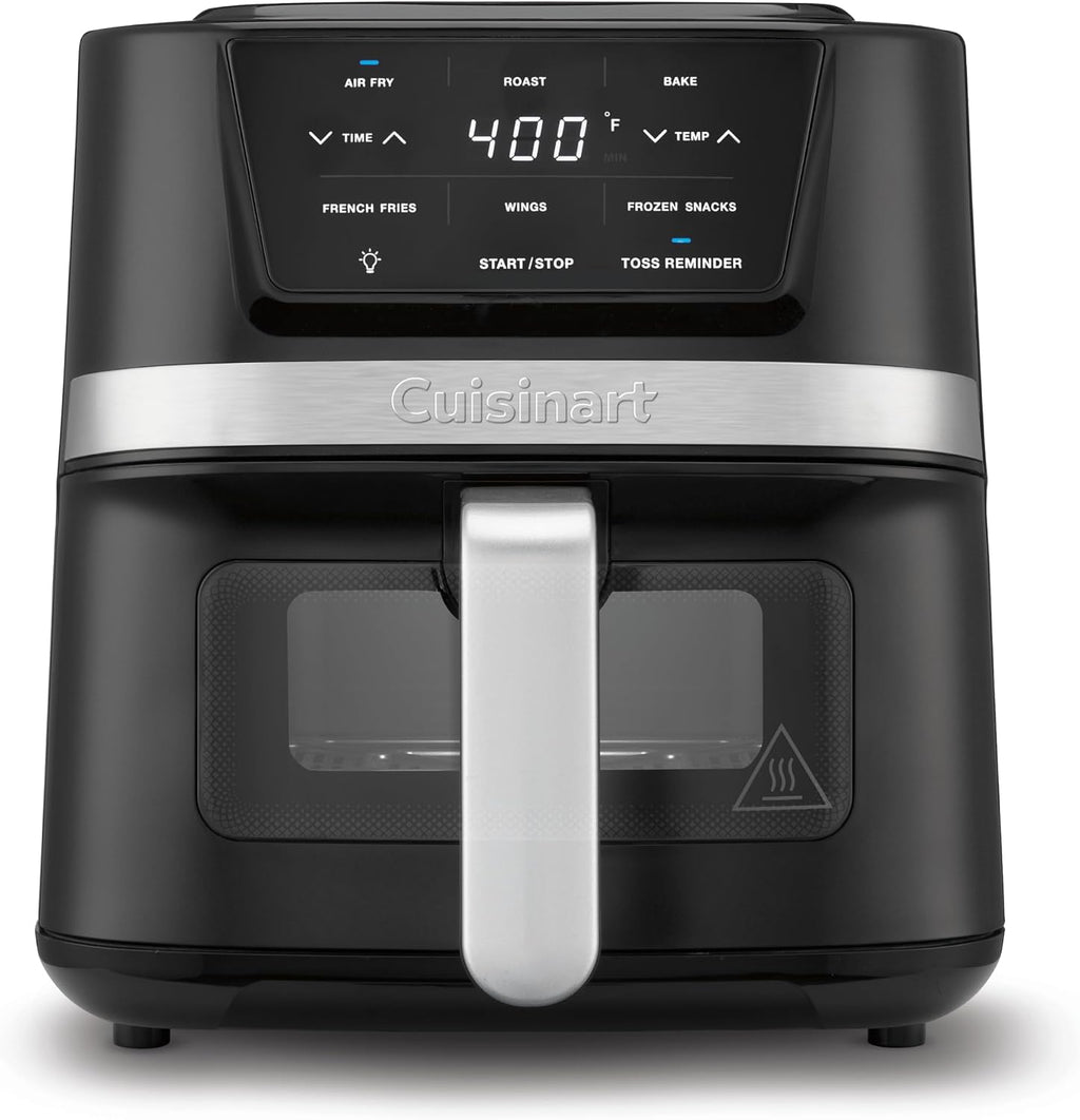 Cuisinart Freidora de Aire, Cesta Compacta de 2.6 Cuartos con 3 Funciones de Cocina para Freír al Aire, Asar y Hornear, 3 Ajustes Preestablecidos de Freidora de Aire, Piezas Aptas para Lavavajillas