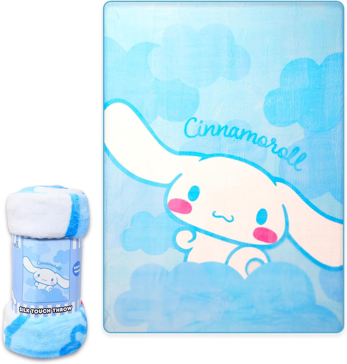 SANRIO Hello Kitty - Juego de manta de viaje y almohada para niñas,...