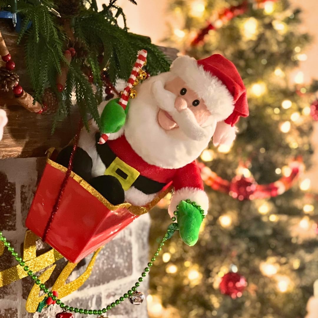 Cuddle Barn - Papá Noel Jingling | Juguete de peluche navideño de P...