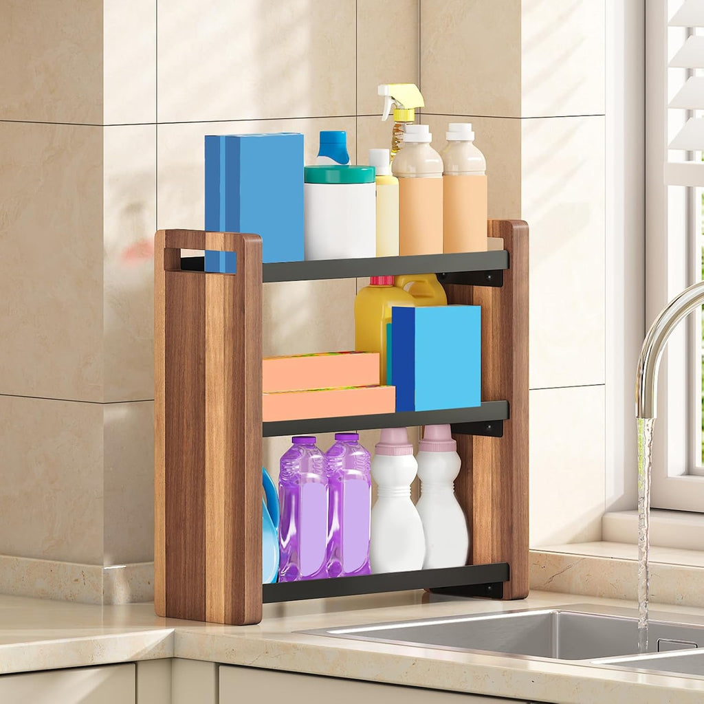 Cozynome Organizador de encimera de baño de 3 niveles, estante de b...