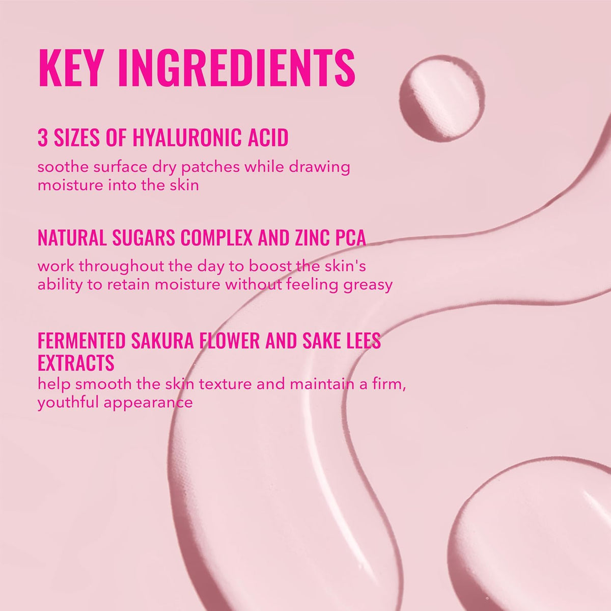 Good Molecules Sakura Esencia potenciadora de ácido hialurónico, 4...