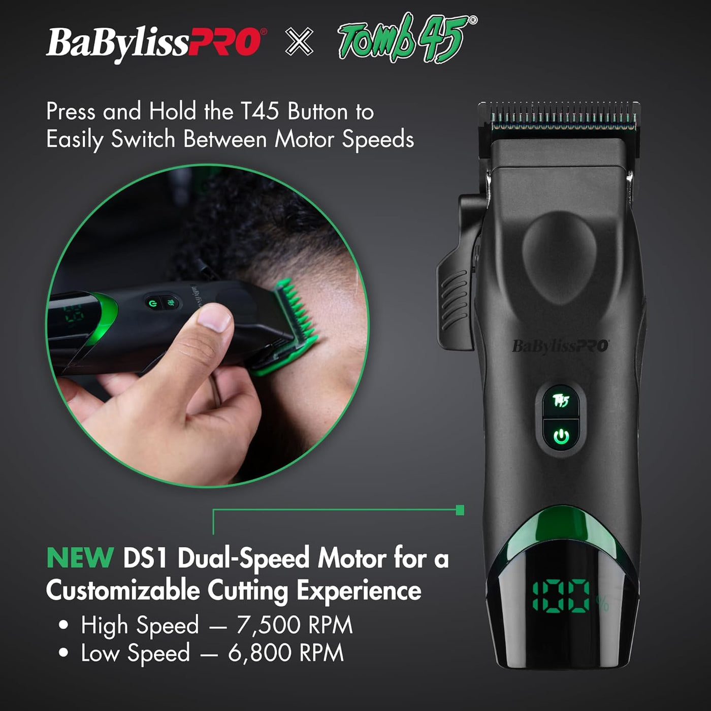 Cortapelos con carga inalámbrica BaBylissPRO x Tomb45