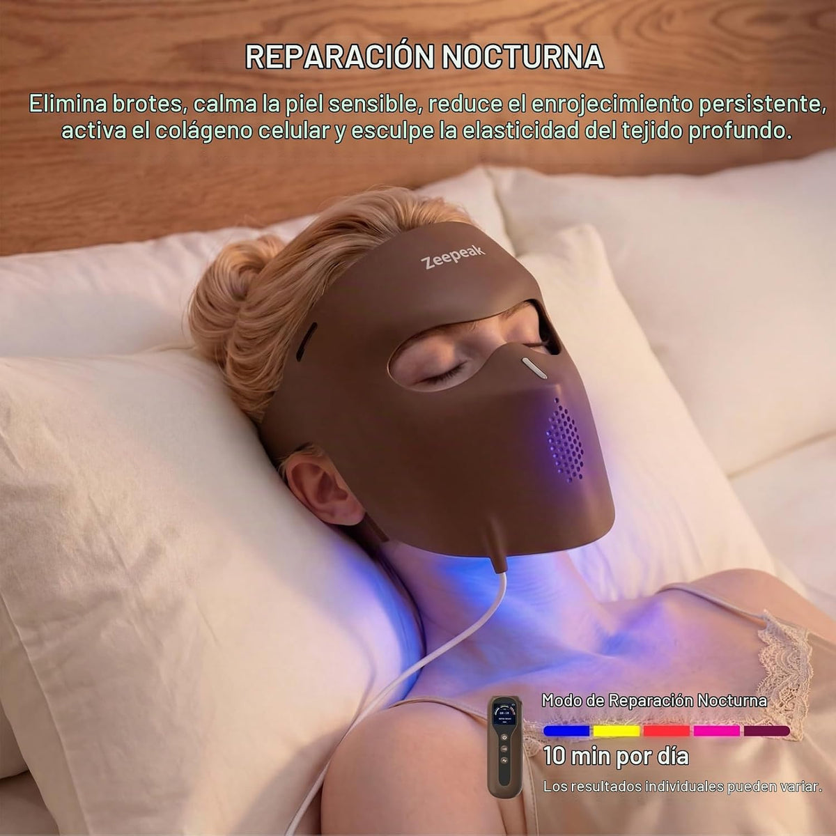 Terapia de luz roja 3D aprobada por la FDA para cara, 6 modos | Aju...
