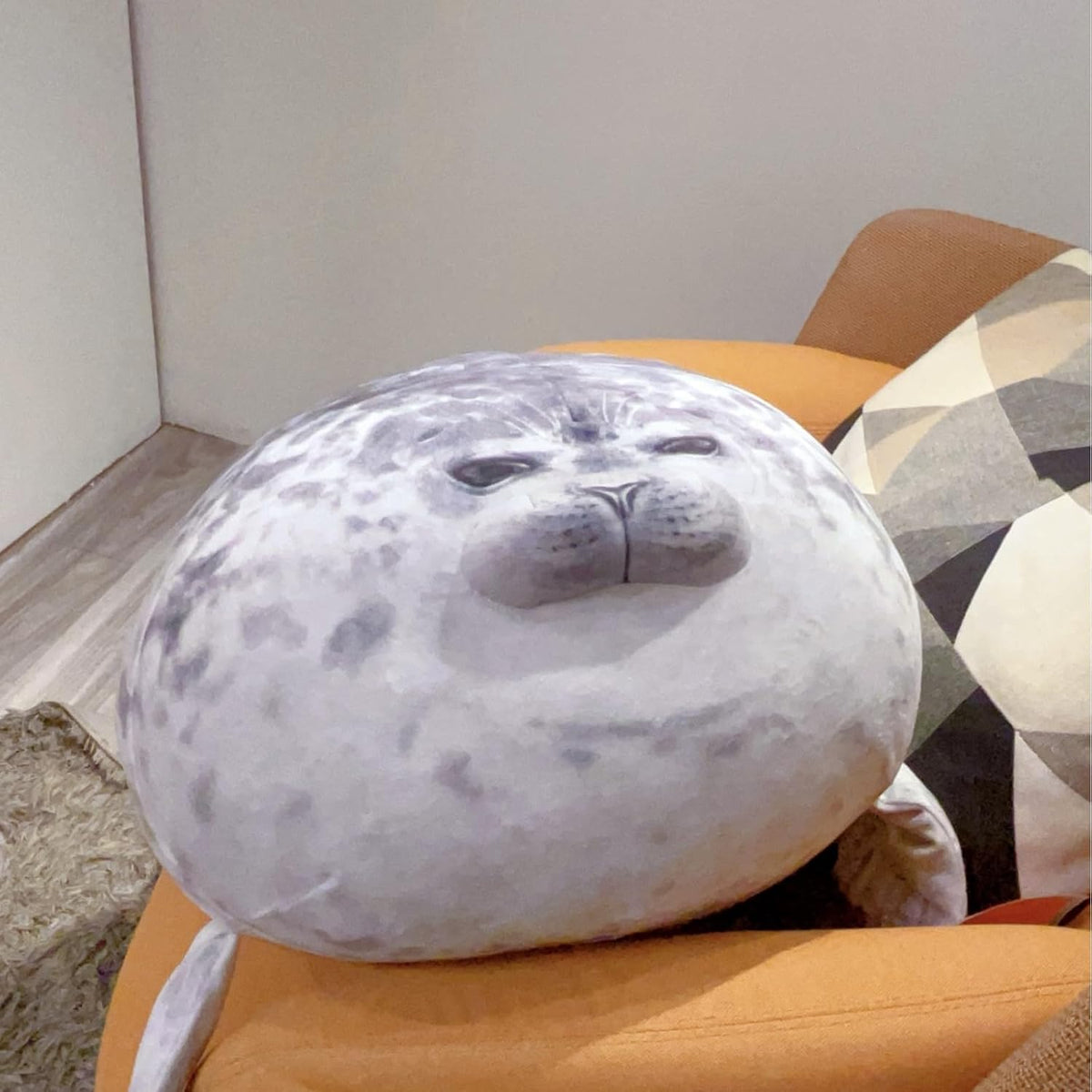 LUXSIT - Almohada de foca gordita de 23.8 pulgadas, almohada grande...