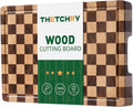 THETCHRY Tablas de cortar para cocina, tabla de cortar de madera a...