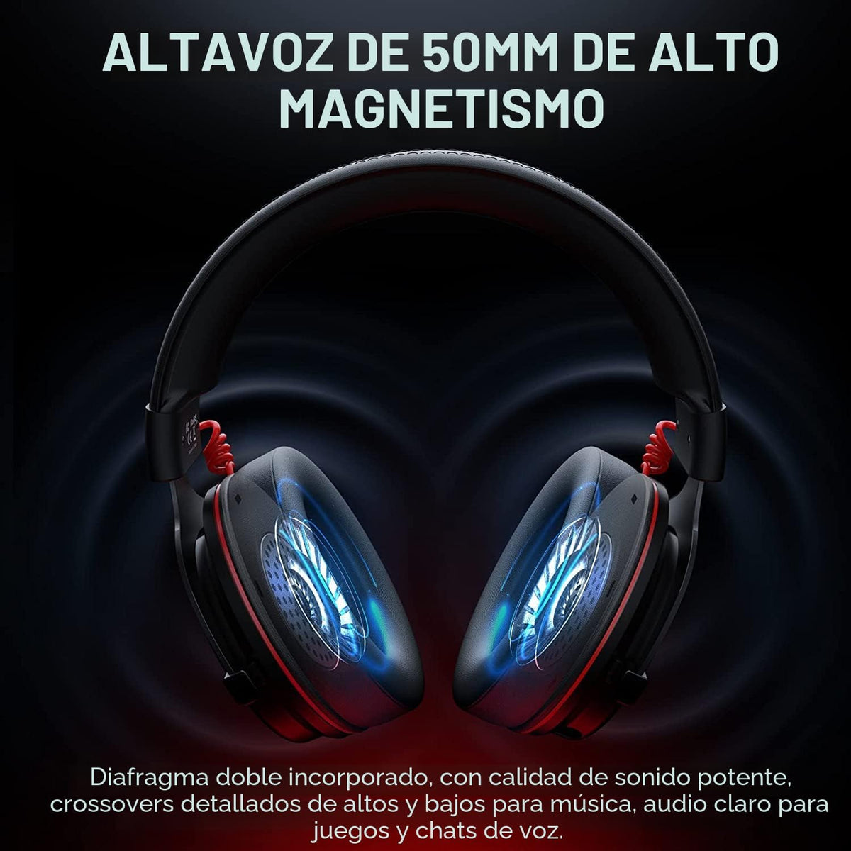 EKSA E900 Pro USB Auriculares para juegos para PC - Auriculares de...