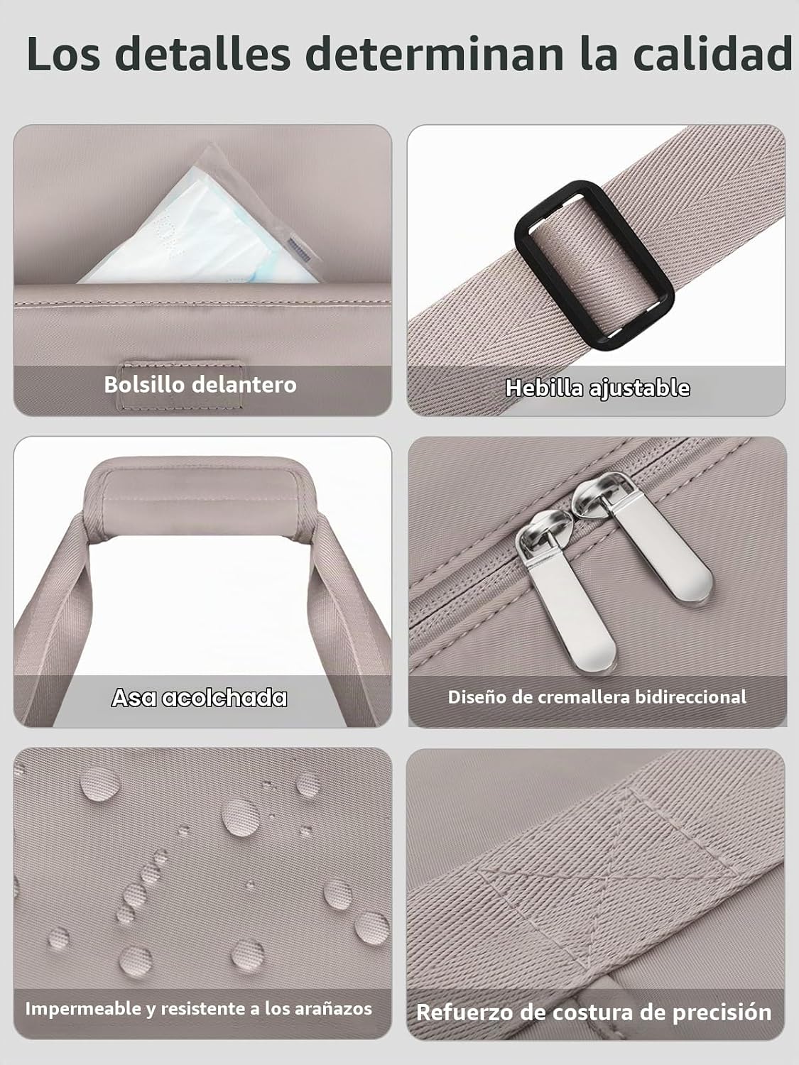Bolsas de viaje expandibles de lona para fin de semana, bolsas de n...