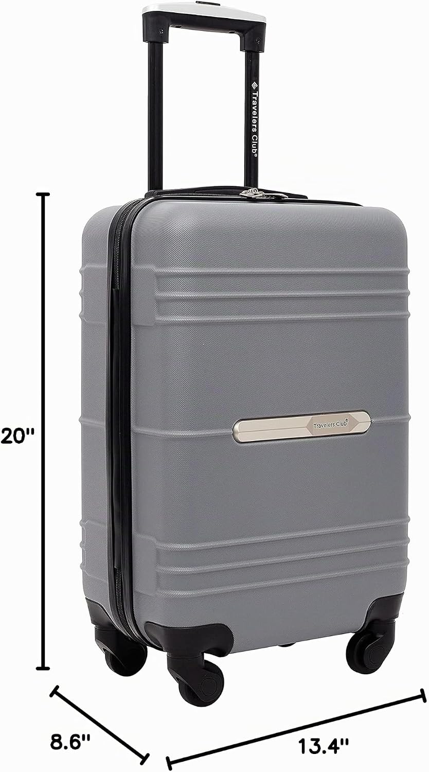 Travelers Club Equipaje de mano Richmond Spinner de 22", Carbón...
