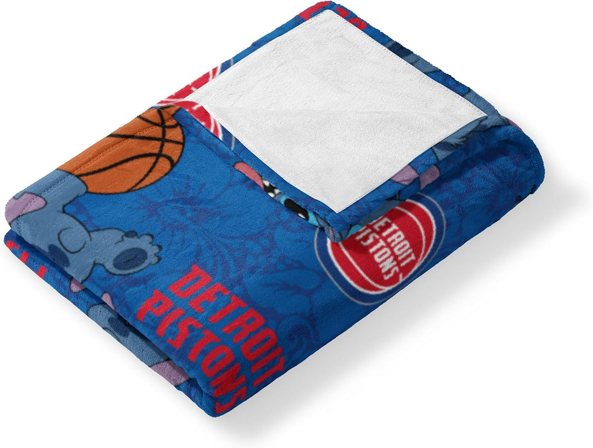 Northwest NBA Stitch Hugger - Juego de almohada y manta de seda tác...