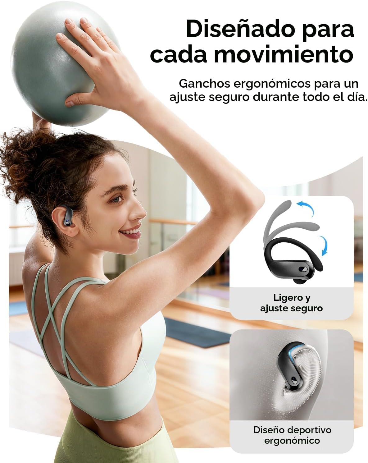 Auriculares inalámbricos, auriculares Bluetooth 5.4, auriculares de...