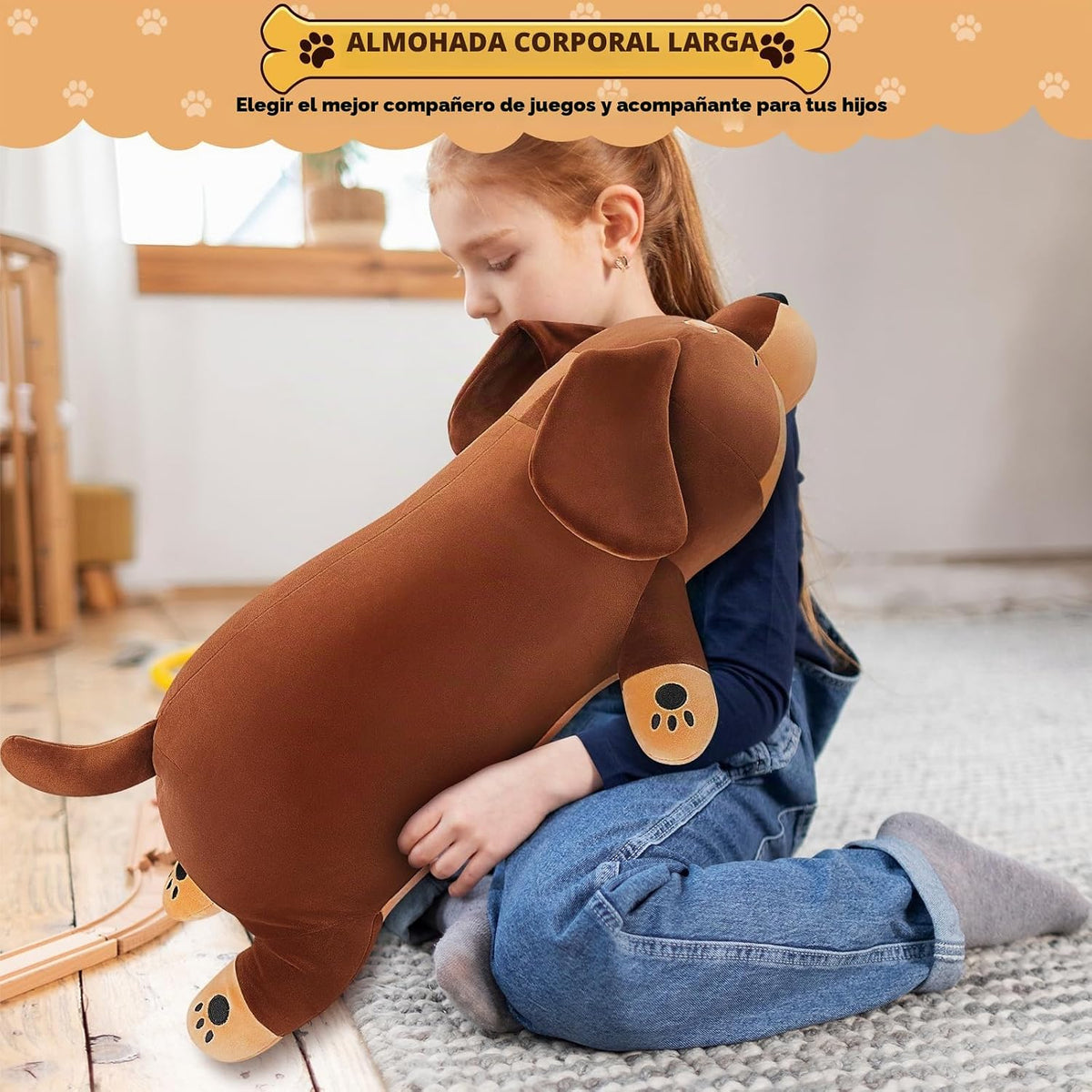 Peluche de Perro Salchicha Gigante de 30'' - Almohada de Pe...