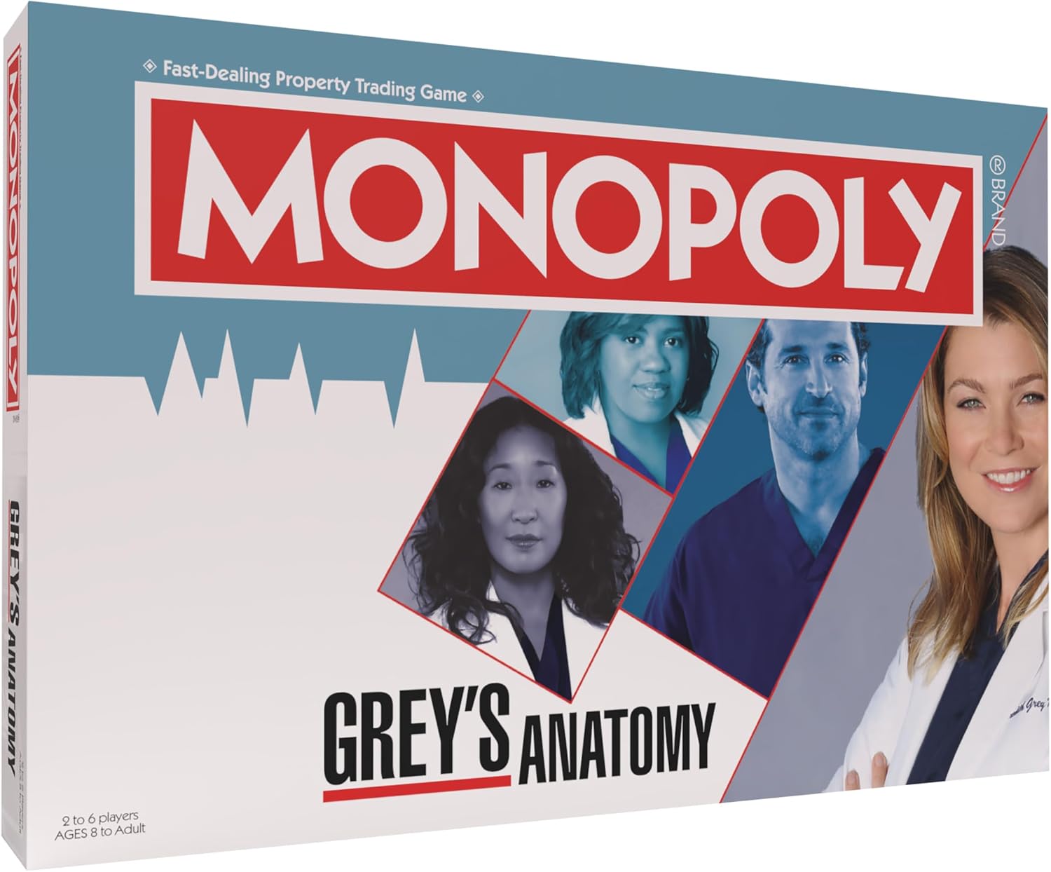 Monopoly: Grey"s Anatomy - Juego de mesa | Con ferry, portapape...