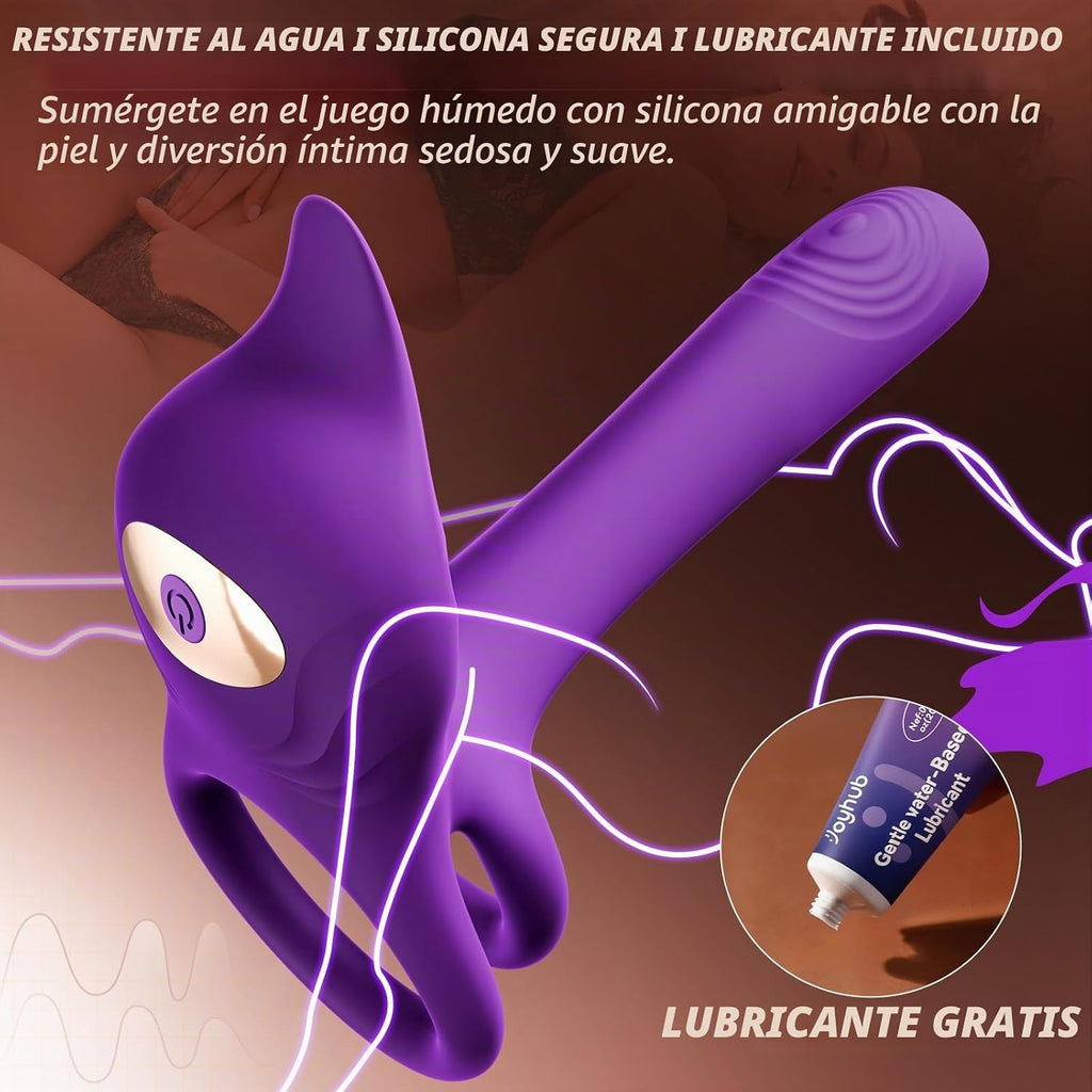 Anillo vibrador para pene en parejas - MOOLIGIRL anillo vibrador do...