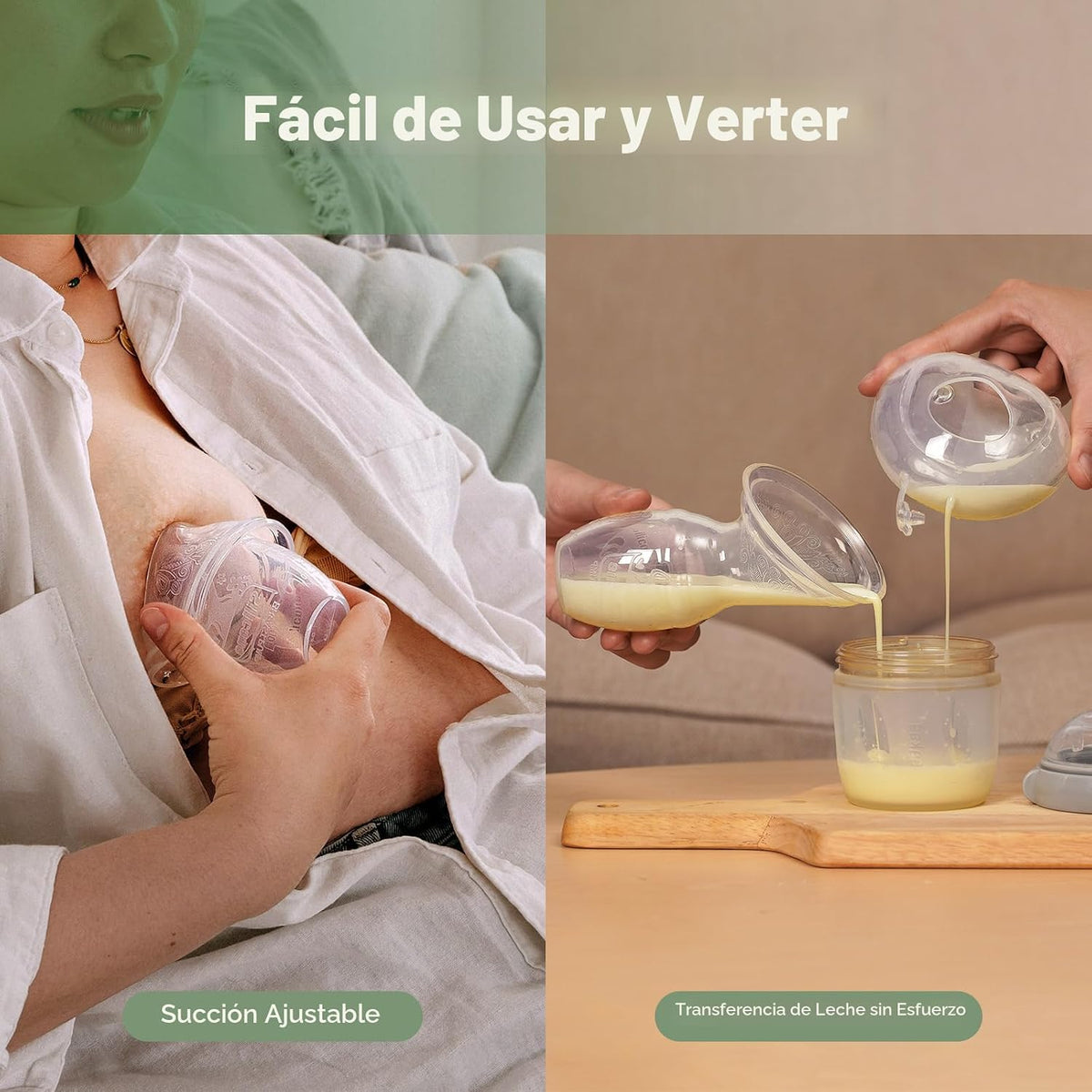 haakaa Extractor de leche manual de 4 oz\/3.4 fl oz y colector de l...