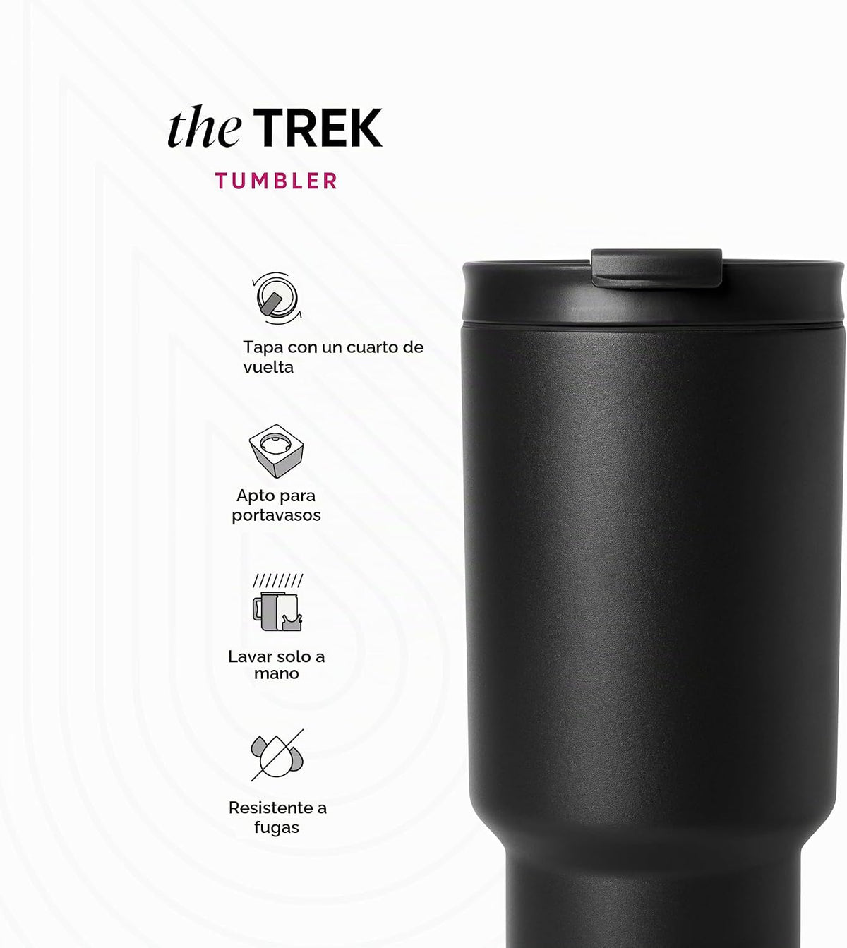 Simple Modern, Colección Trek - Vaso térmico de acero inoxidable de...