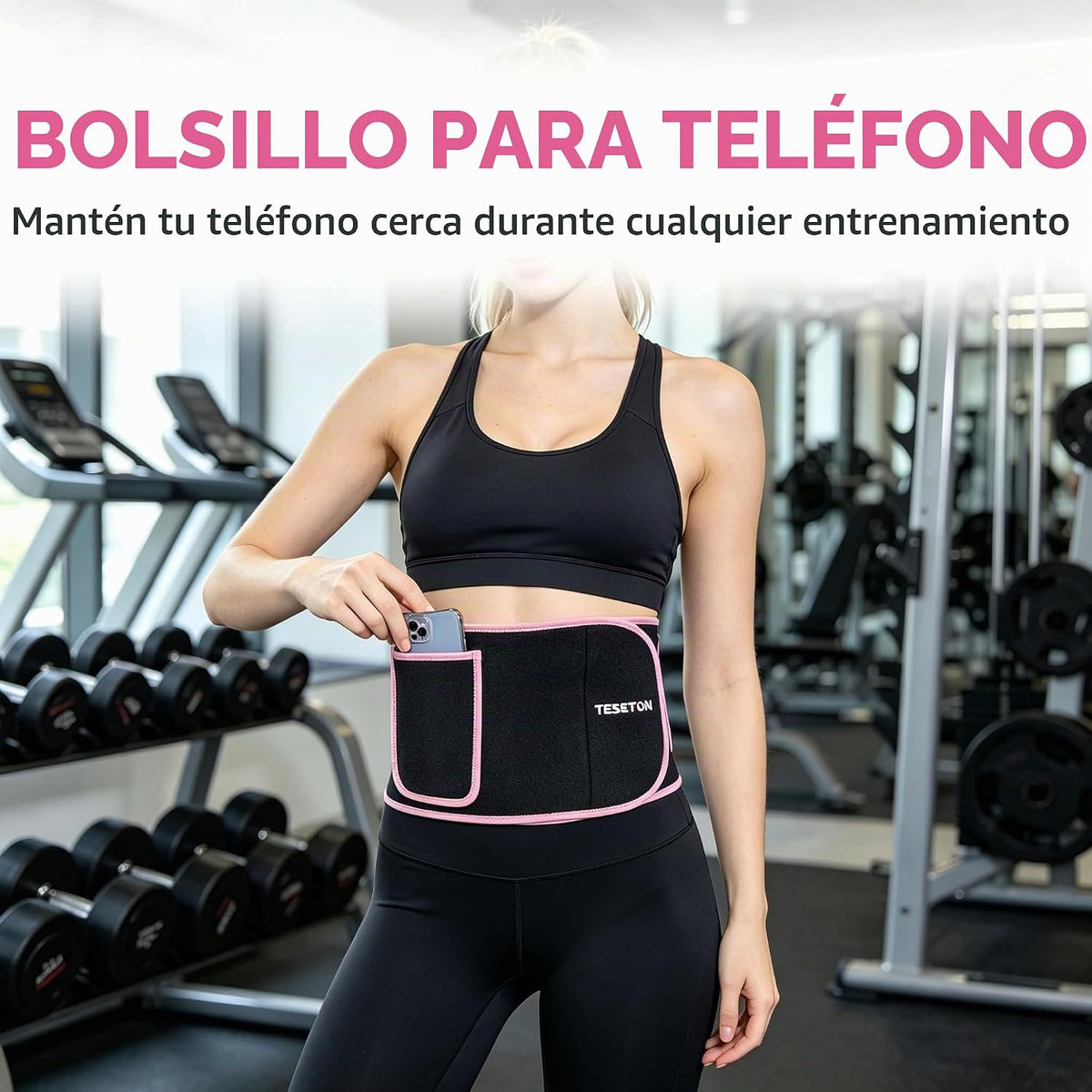 TESETON Entrenador de Cintura para Mujer y Hombre - Banda de Sudor...