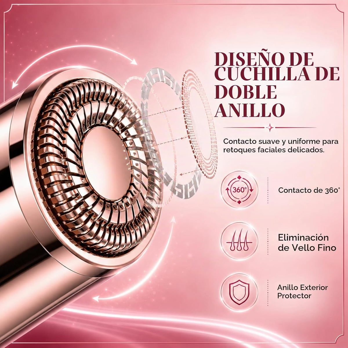 Depilación facial impecable para mujeres, dispositivo, removedor de...