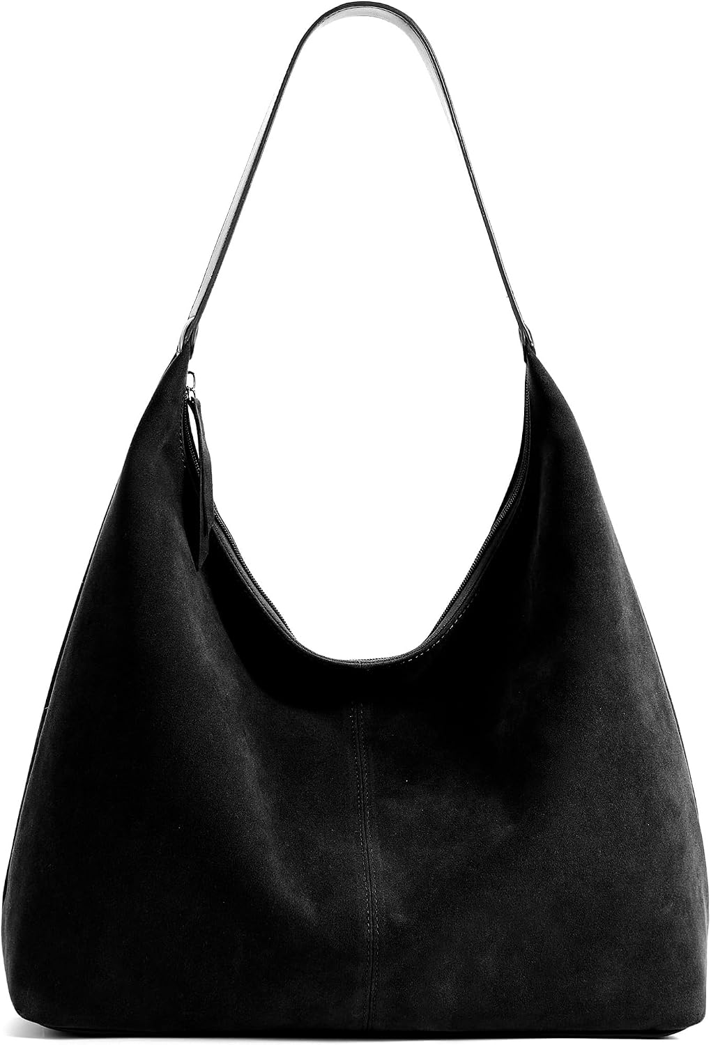 KALIDI Bolso de Mano Casual de Cuero Vegano Bolso Hobo con Cremalle...