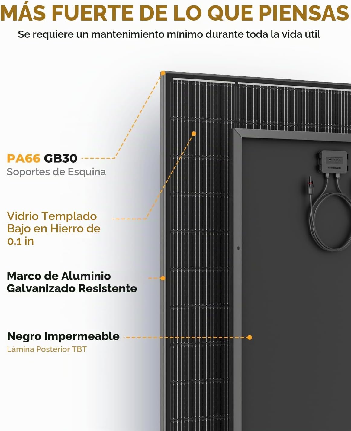Panel solar de 600 vatios, 200W paneles solares 3Pack 25% de alta e...