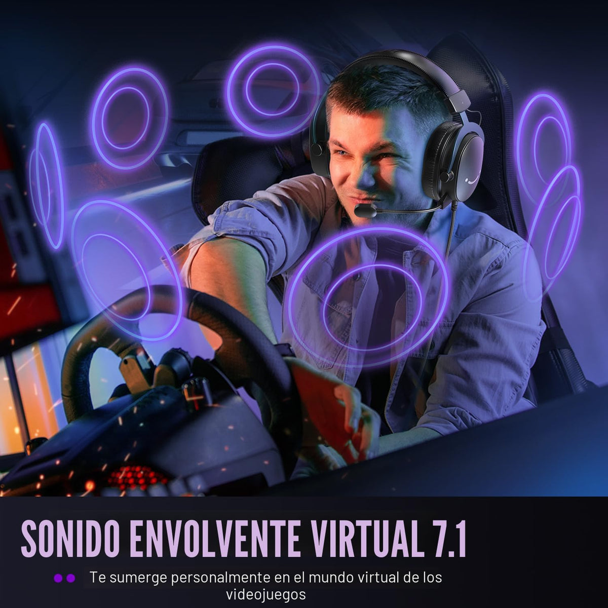 Auriculares para juegos con cable FIFINE H9 con micrófono, 3,5 mm y...