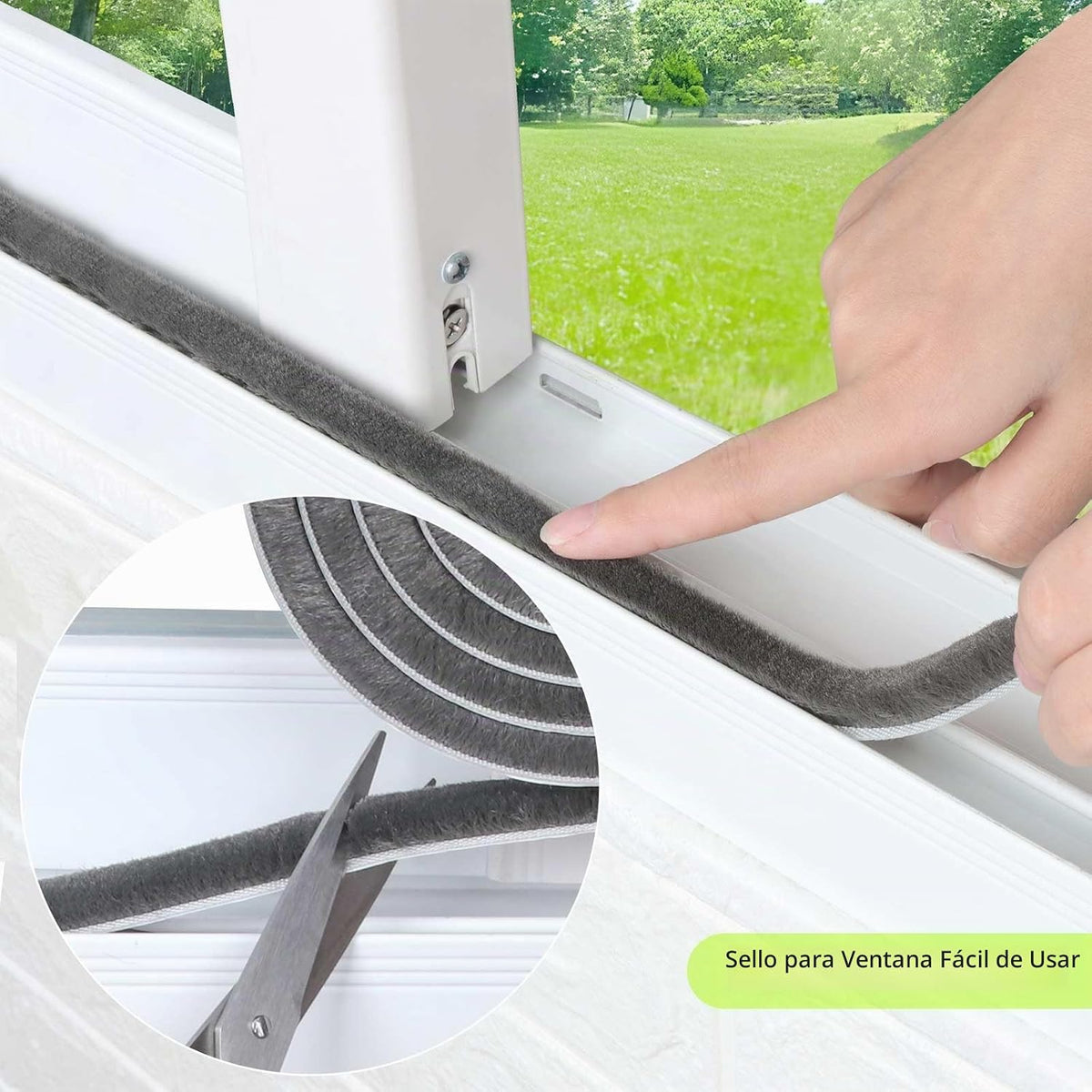 MILEQEE Burlete de fieltro para puertas, 66 pies, gris, 65.6 ft | B...