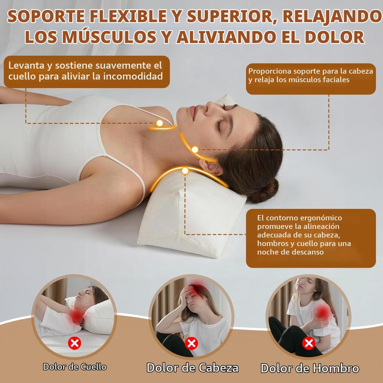 LOFE Almohada de trigo sarraceno \u2013 Almohada de cuello ajustabl...