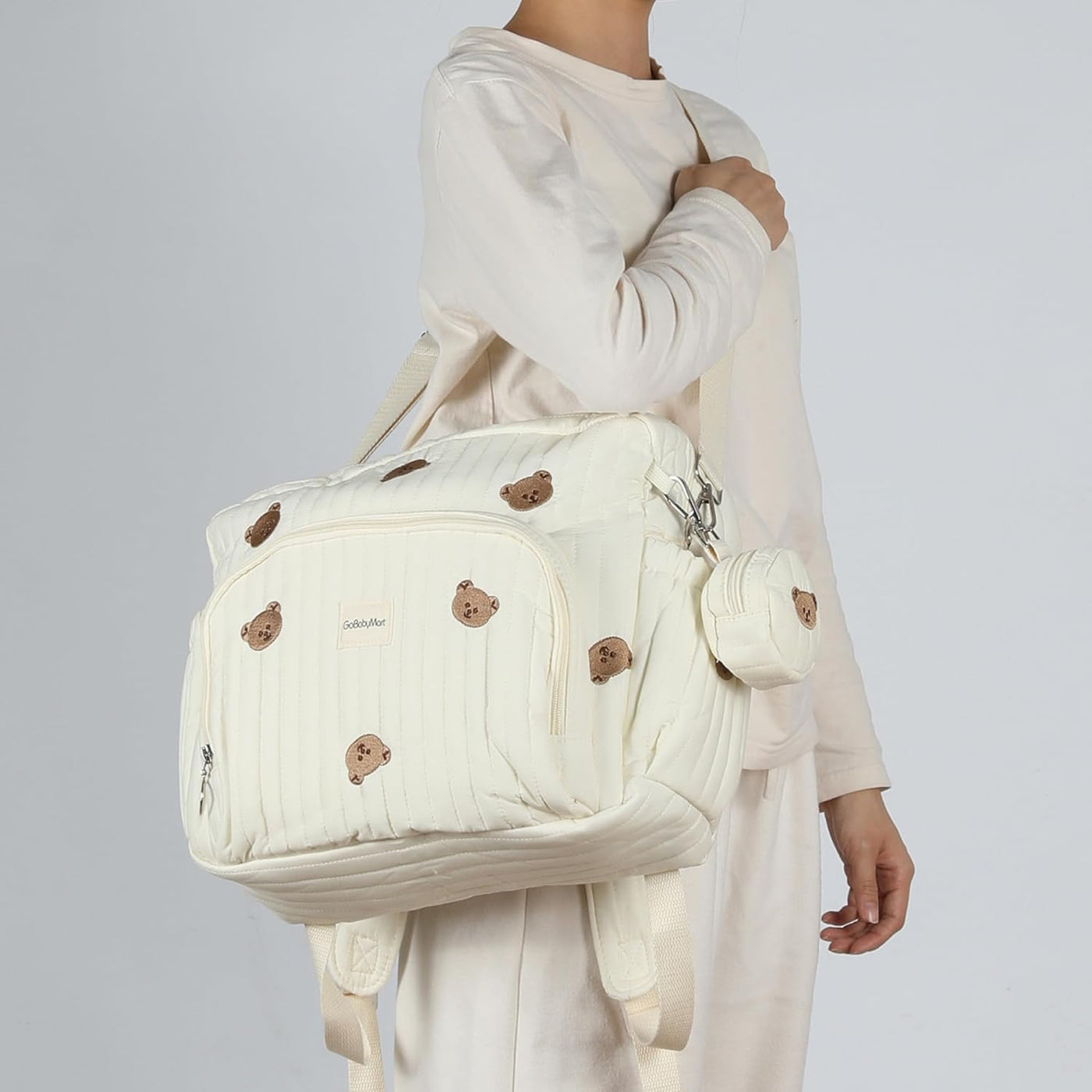 GOBABYMART - Mochila para pañales con cambiador, bolsa de viaje par...