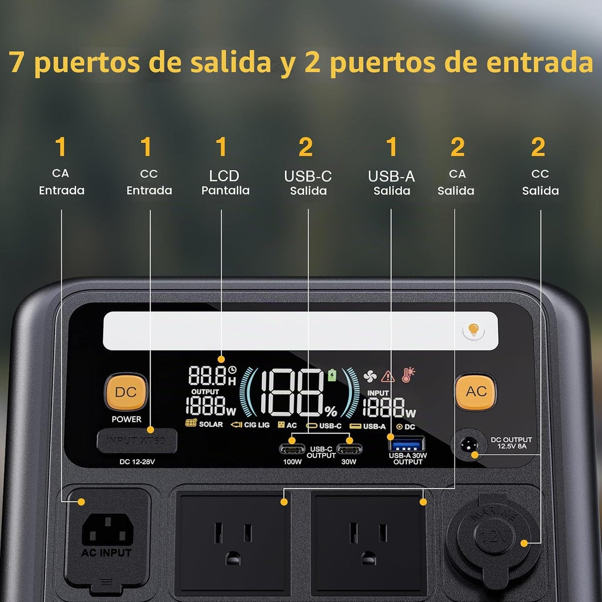 VTOMAN Jump 600X 600W Estación de energía portátil con panel solar...
