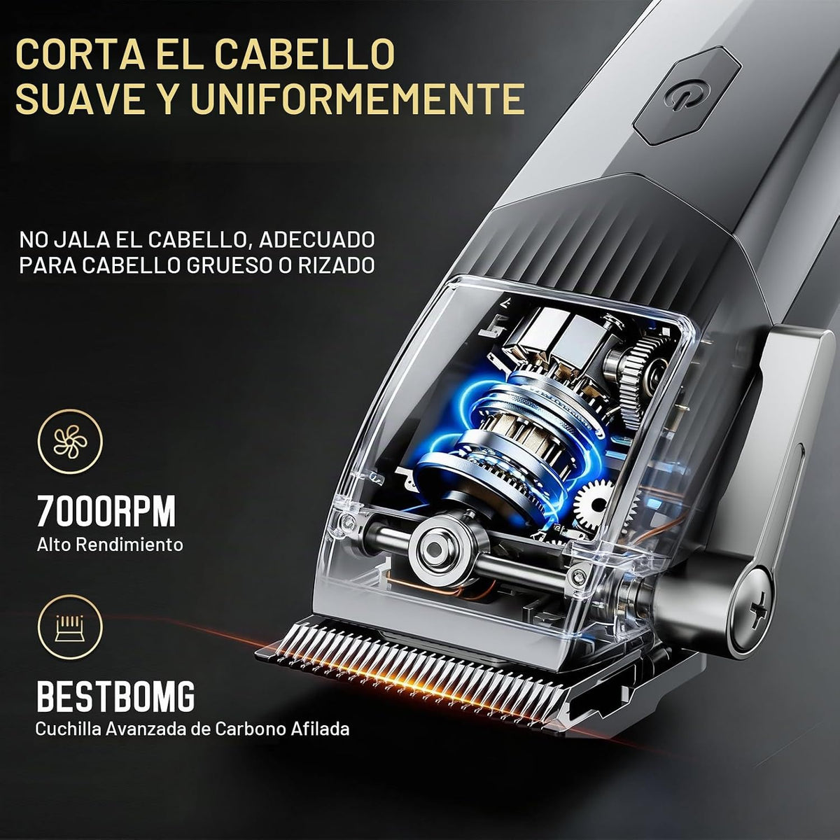 Juego profesional de cortapelos inalámbrico 4 en 1, recortadora de...