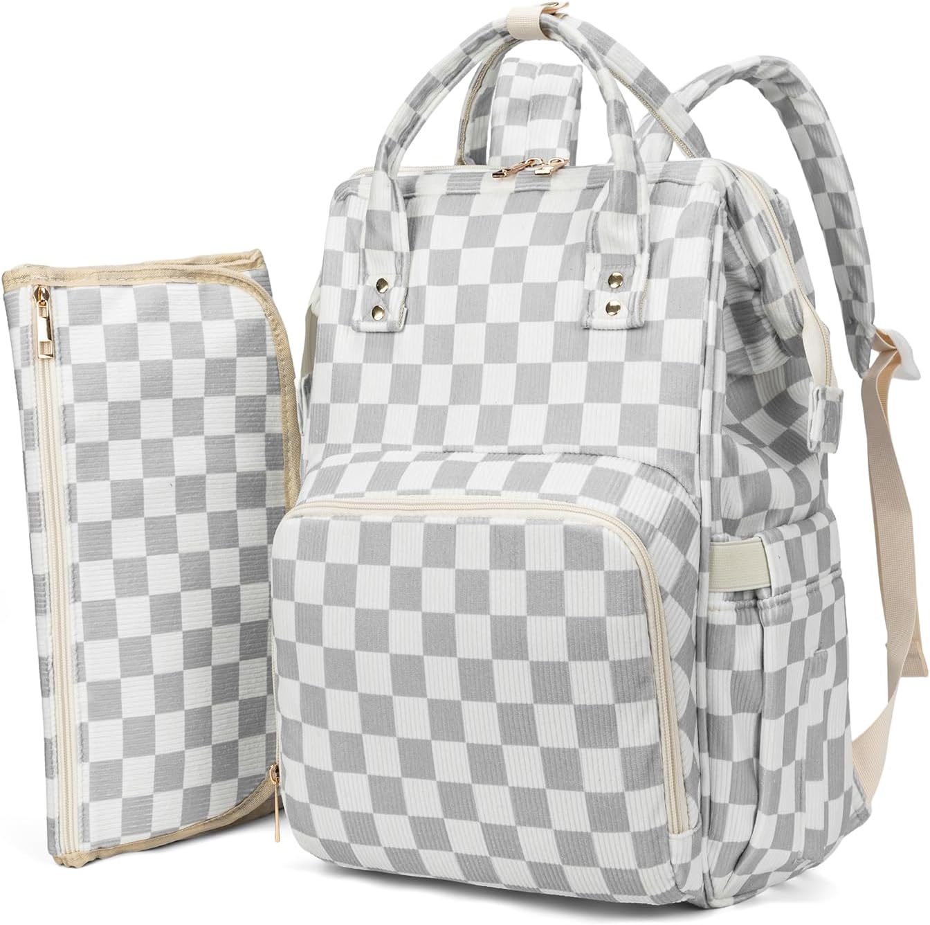 Mochila para pañales para mamá, bolsa de viaje de gran capacidad, b...