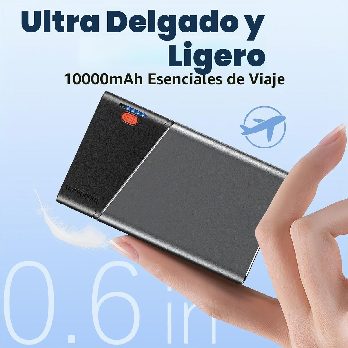 Aaoyun Banco de energía portátil de 10000 mAh, batería de carga ráp...