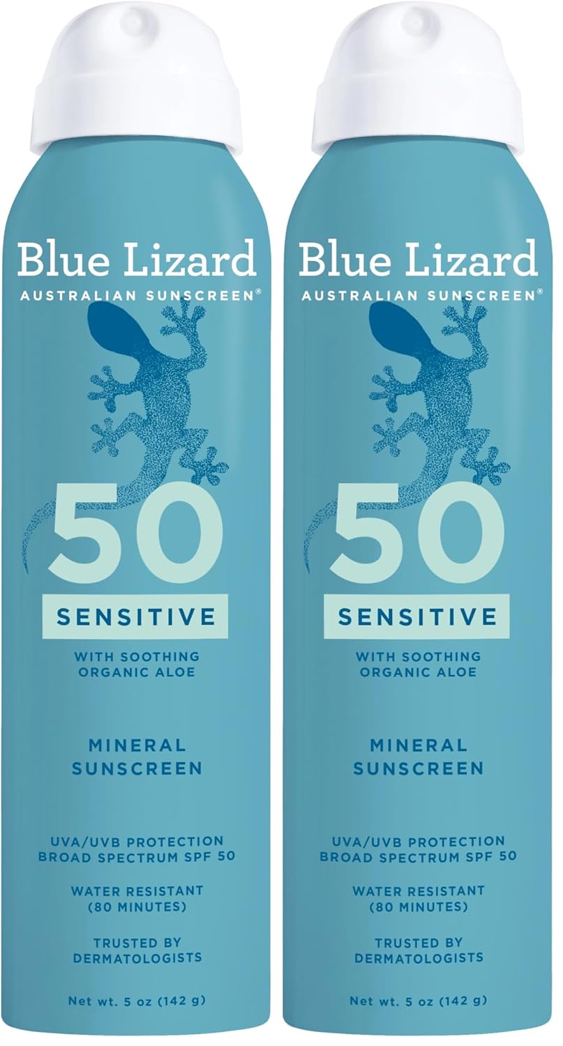 Blue Lizard Spray de protección solar mineral, SPF 50+ | Fórmula de...