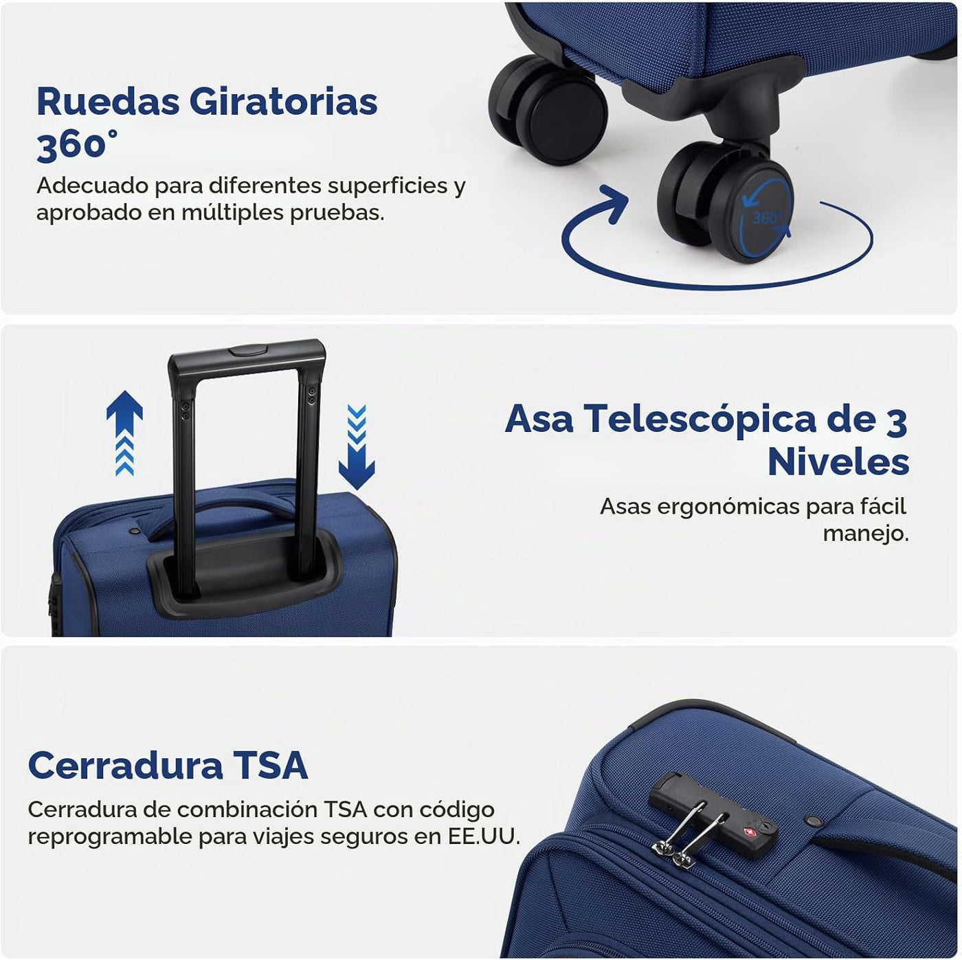 Softside - Maleta de mano expandible con apertura superior de 20 pu...