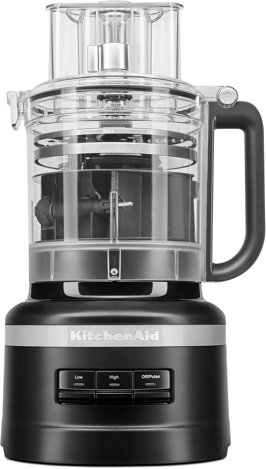 KitchenAid Procesador de alimentos de 13 tazas, negro mate y batido...