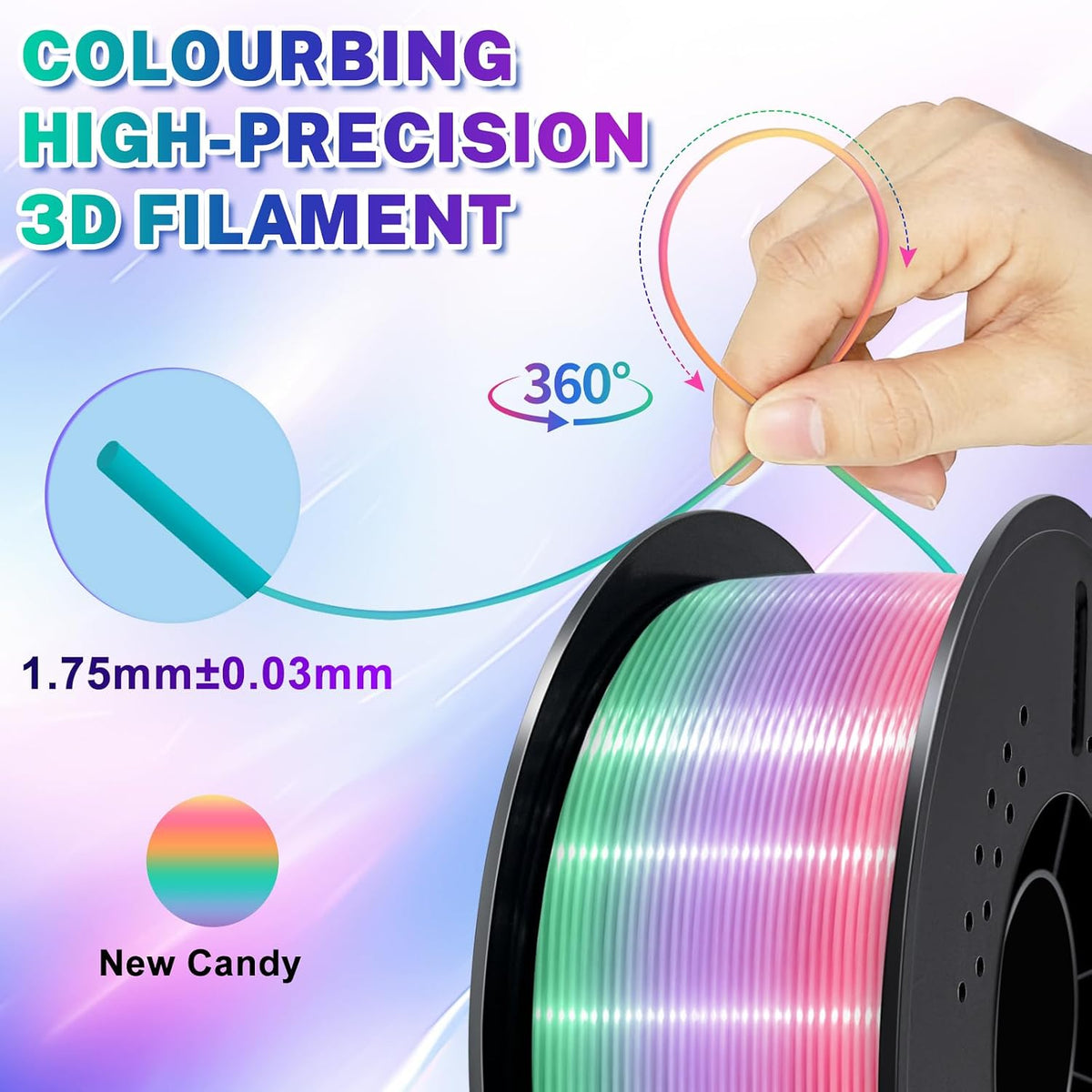 Colourbing -Filamento de impresión 3D PLA SILK-21