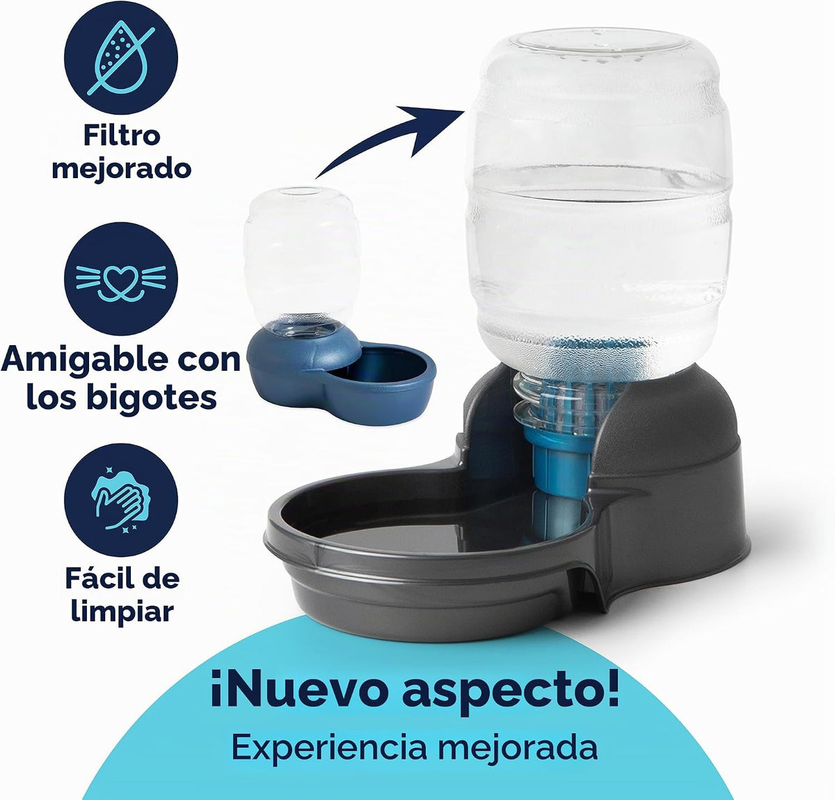 Petmate Replendish Dispensador automático de agua para perros, bebe...