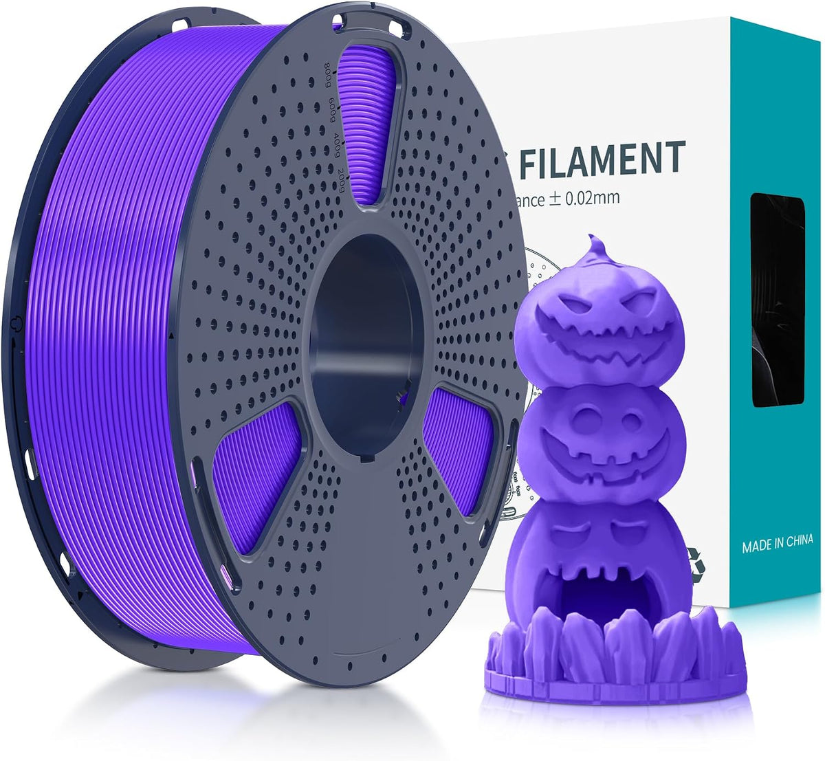 SUNLU Filamento de impresora 3D PLA fluorescente, 0.069 pulgadas |...