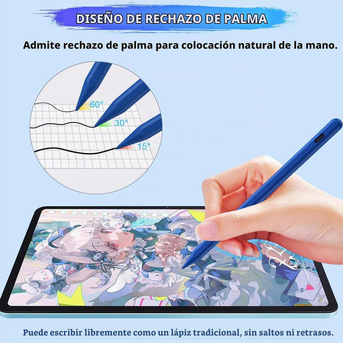 Lápiz óptico para iPad A16\/10ª\/9ª generación, carga rápida de 10...