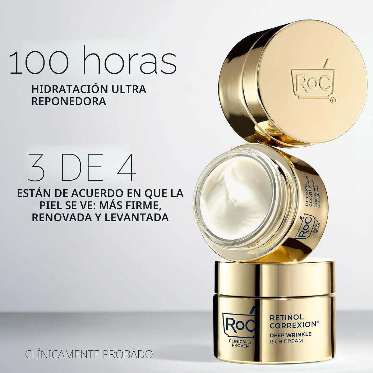RoC Deep Wrinkle Rich Cream, crema reafirmante antienvejecimiento d...