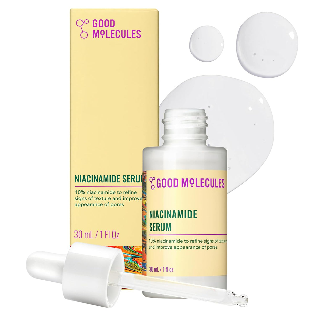 Good Molecules Suero de niacinamida - Suero facial B3 equilibrante...