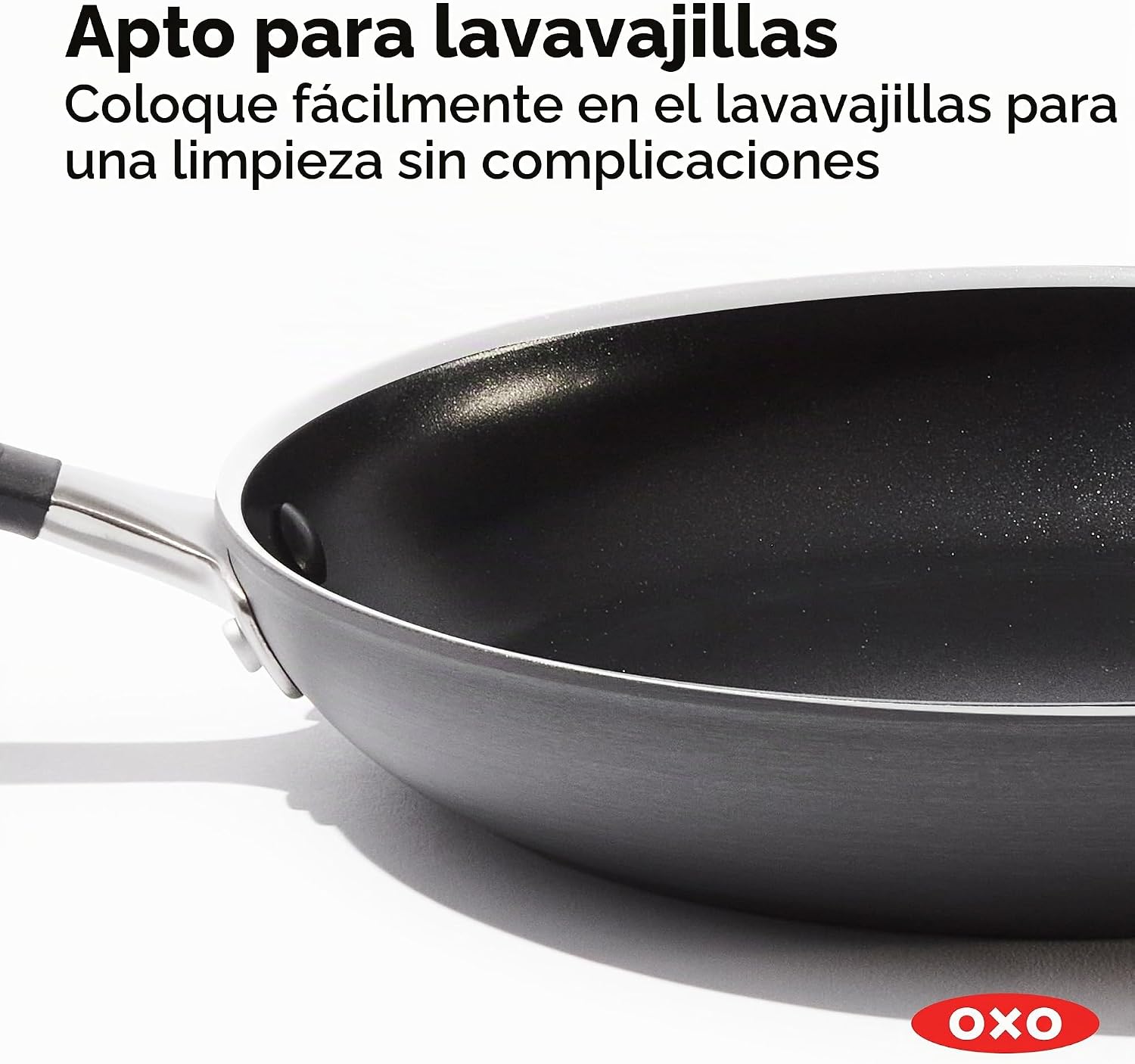 OXO - Juego de sartenes antiadherentes de todos los días, mangos de...