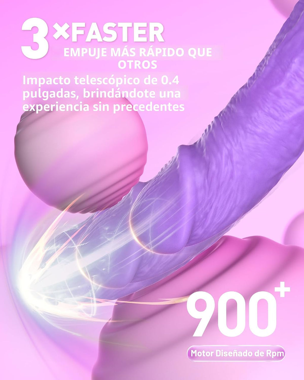 UTIMI Juguetes sexuales del vibrador del consolador de empuje, cons...