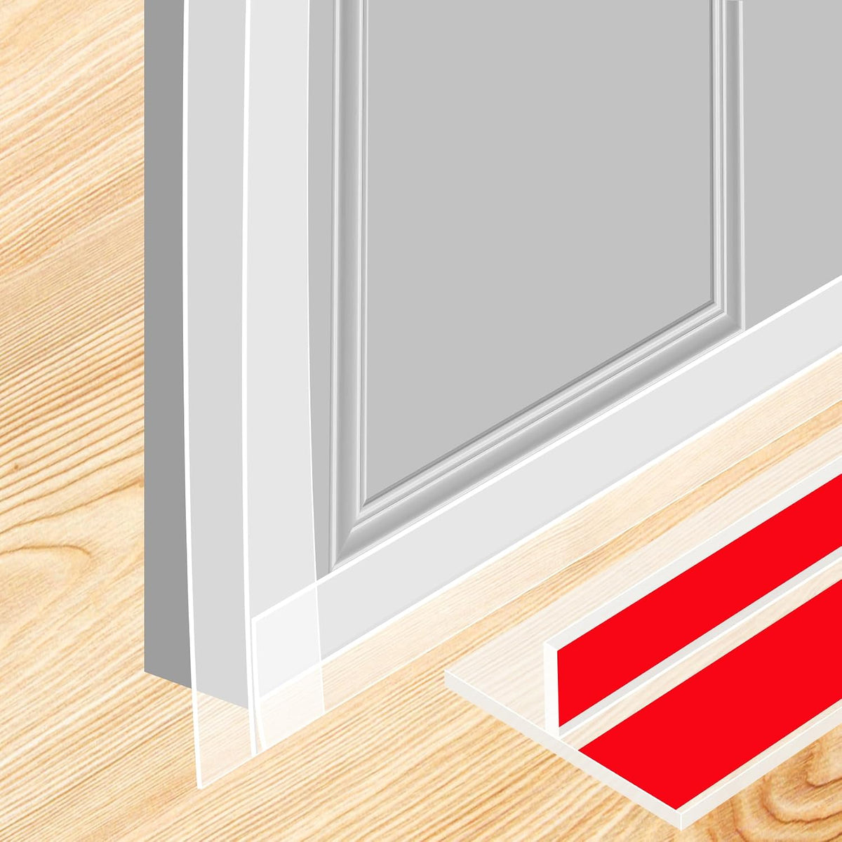 ToLanbbt Burlete para Puerta en Forma de T de 1.97 pulgadas x 10 pi...