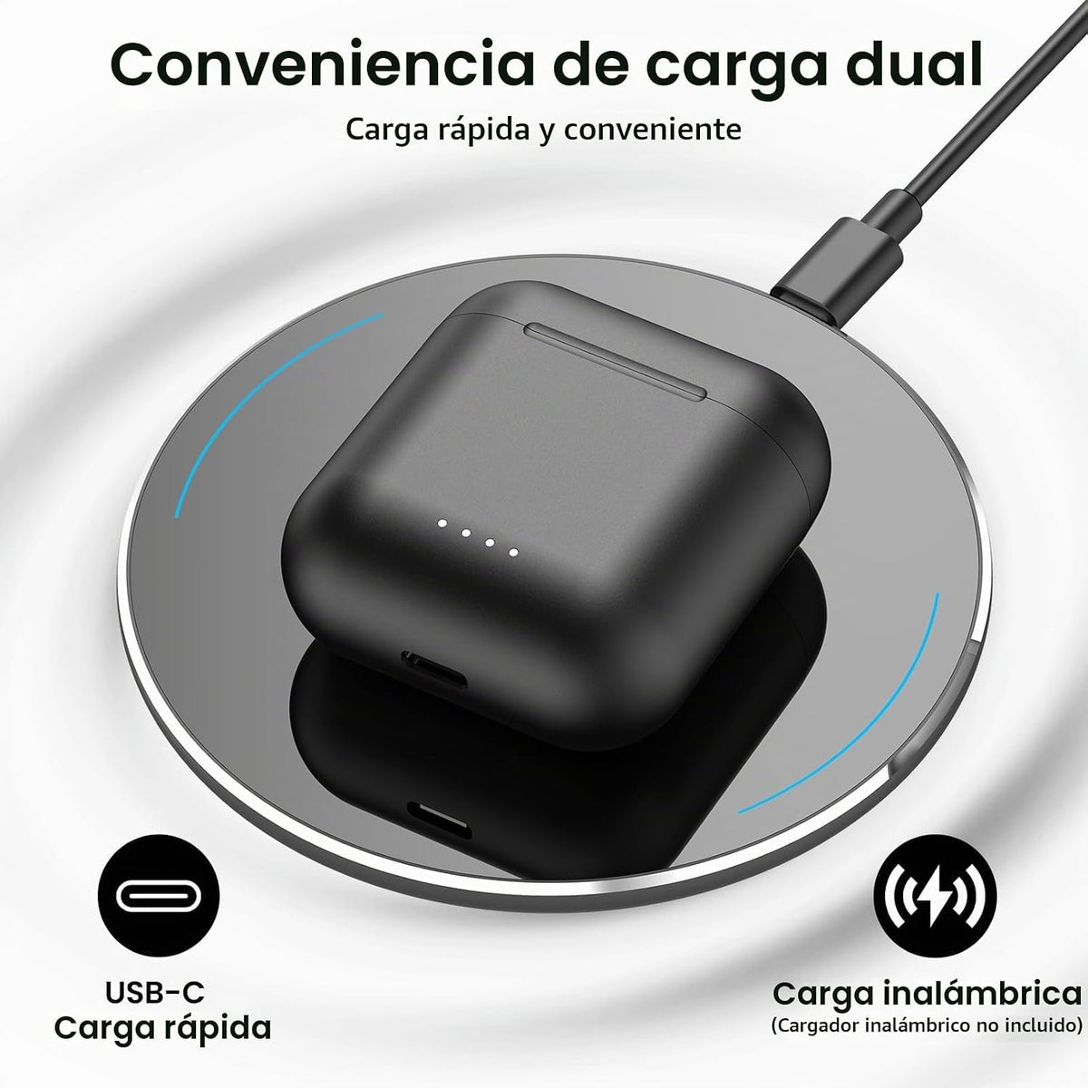 Auriculares inalámbricos TOZO T6 con sonido estéreo Bluetooth 5.3,...