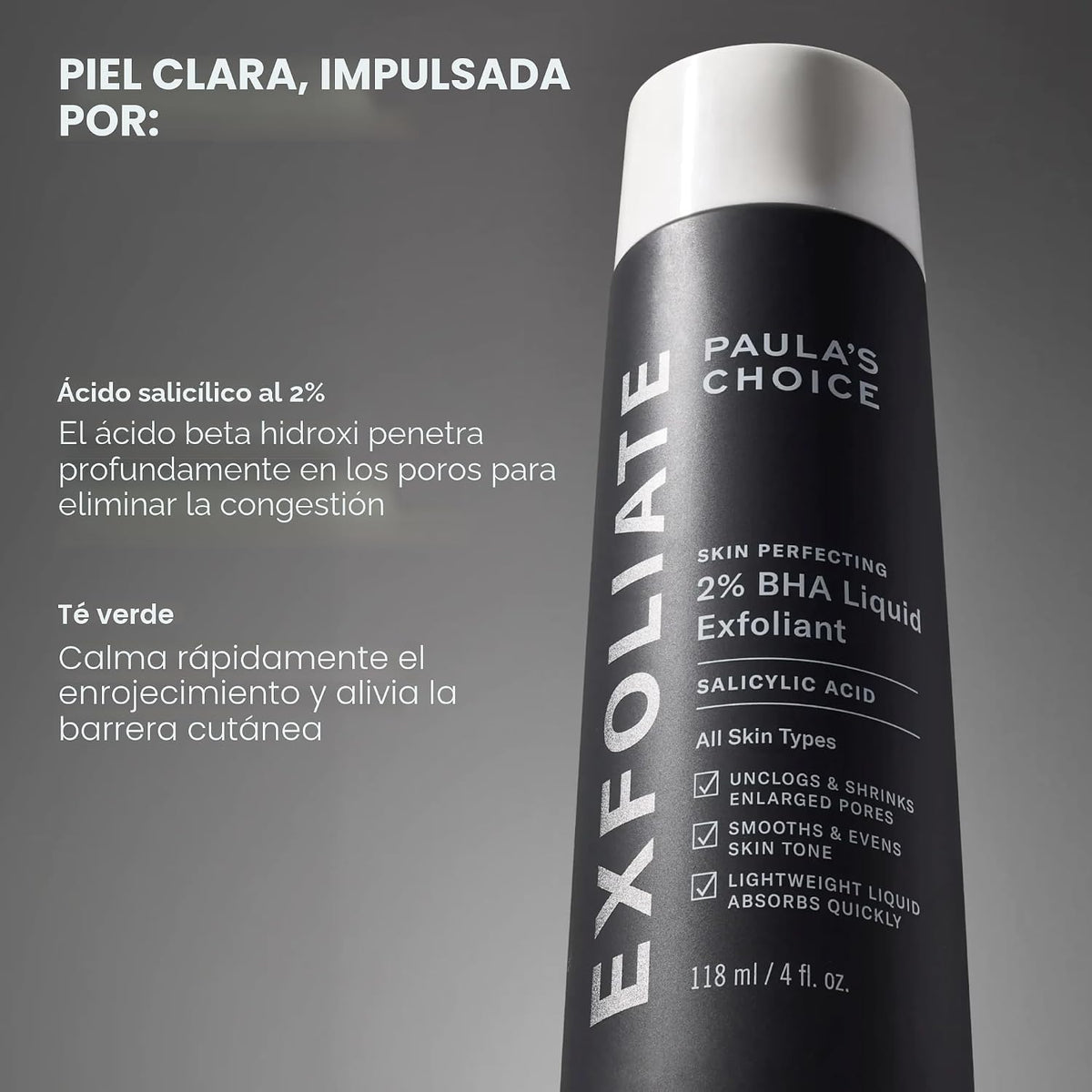 Paula's Choice SKIN PERFECTING 2% BHA Exfoliante líquido sin enjuag...