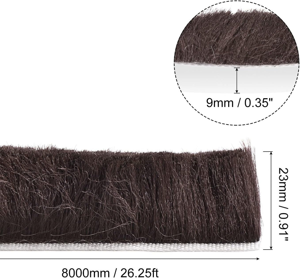 uxcell Burlete de agua, 26 pies de largo x 0.35 pulgadas de ancho x...