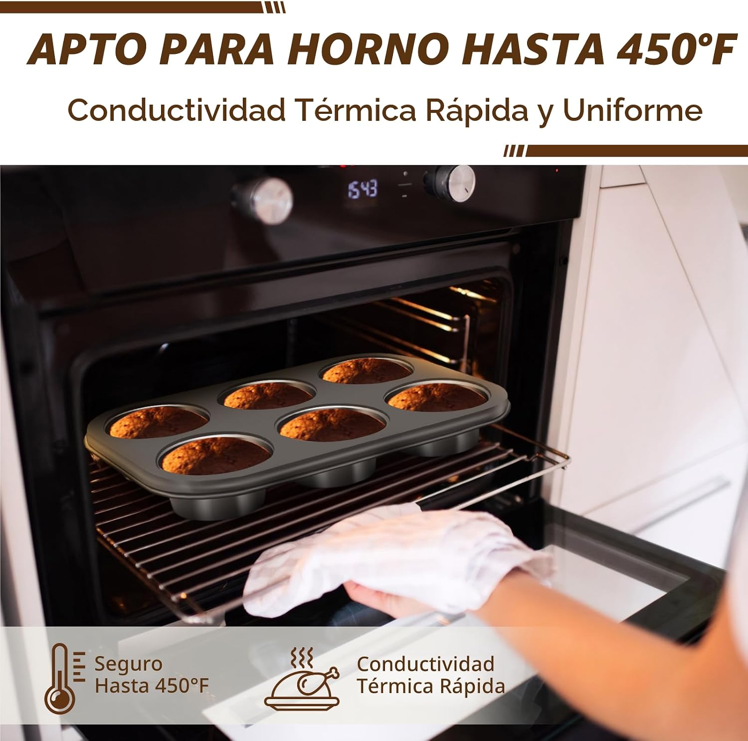 Juego de Moldes para Hornear, Juegos de Utensilios Antiadherentes p...