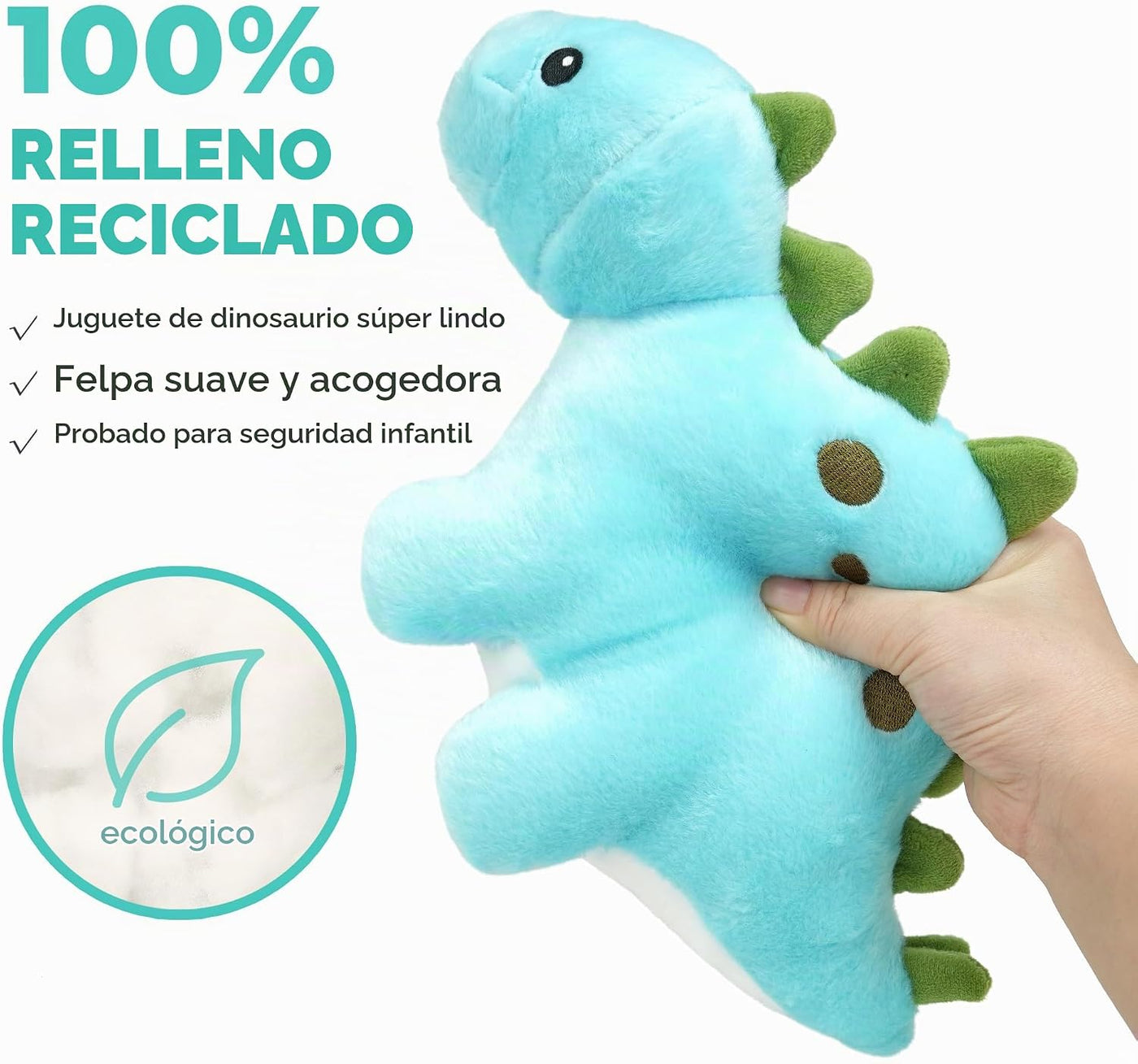 BenBen Animal de peluche de dinosaurio, juguetes de peluche de dino...