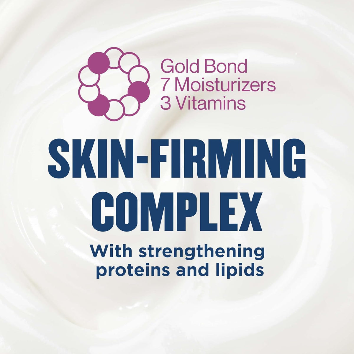 Gold Bond Age Renew Loción corporal y facial ajustada y firme con p...